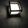 Kinkiet zewnętrzny Kansas czarny LED 12W 4000K IP44 goldlux 319869 | 5901508319869 noxbox lampynox www.lampynox.pl