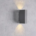 Kinkiet zewnętrzny góra-dół Orlean antracyt LED 2x2,5W 4000K IP54 goldlux 319814 | 5901508319814 noxbox lampynox www.lampynox.pl