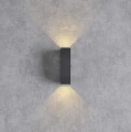 Kinkiet zewnętrzny góra-dół Orlean antracyt LED 2x2,5W 4000K IP54 goldlux 319814 | 5901508319814 noxbox lampynox www.lampynox.pl