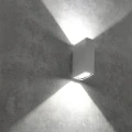 Kinkiet zewnętrzny góra-dół Orlean biały LED 2x2,5W 4000K IP54 goldlux 319982 | 5901508319982 noxbox lampynox www.lampynox.pl