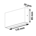 Kinkiet zewnętrzny góra-dół Chicago biały LED 2x5W 4000K IP54 goldlux 315694 | 5901508315694 noxbox lampynox www.lampynox.pl