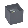 Kinkiet zewnętrzny góra-dół Kioto antracyt regulowany kąt świecenia G9 IP44 goldlux 318589 | 5901508318589 noxbox lampynox www.lampynox.pl