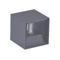 Kinkiet zewnętrzny góra-dół Kioto antracyt regulowany kąt świecenia G9 IP44 goldlux 318589 | 5901508318589 noxbox lampynox www.lampynox.pl