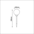 Lampka solarna Kula 15cm