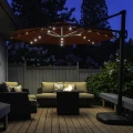 Lampki solarne LED pod parasol ogrodowy 72 sztuki noxbox lampynox www.lampynox.pl