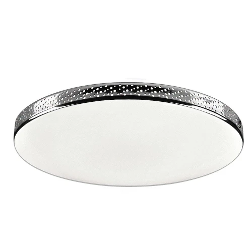 Plafon łazienkowy Moon chrom | biały Ø 35,5cm. LED 18W 4000K IP44 goldlux 321930 | 5901508321930 noxbox lampynox www.lampynox.pl