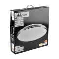Plafon łazienkowy Moon chrom | biały Ø 35,5cm. LED 18W 4000K IP44 goldlux 321930 | 5901508321930 noxbox lampynox www.lampynox.pl