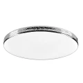 Plafon łazienkowy Moon chrom | biały Ø 35,5cm. LED 18W 4000K IP44 goldlux 321930 | 5901508321930 noxbox lampynox www.lampynox.pl