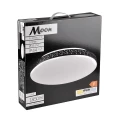 Plafon łazienkowy Moon czarny | biały Ø 35,5cm. LED 18W 4000K IP44 goldlux 321947 | 5901508321947 noxbox lampynox www.lampynox.pl