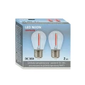 DUOPAK Żarówki czerwone LED Neon O,3W 36V DC E27 do girlandy zewnętrznej Party NEON goldlux 322180 | 5901508322180 noxbox lampynox www.lampynox.pl