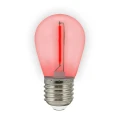 DUOPAK Żarówki czerwone LED Neon O,3W 36V DC E27 do girlandy zewnętrznej Party NEON goldlux 322180 | 5901508322180 noxbox lampynox www.lampynox.pl