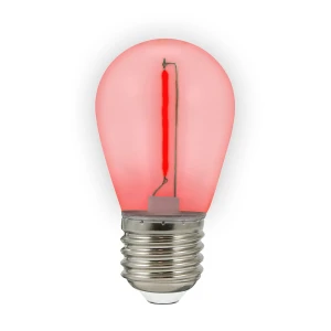 DUOPAK Żarówki czerwone LED Neon O,3W 36V DC E27 do girlandy zewnętrznej Party NEON