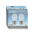 DUOPAK Żarówki niebieskie LED Neon O,3W 36V DC E27 do girlandy zewnętrznej Party NEON goldlux 322203 | 5901508322203 noxbox lampynox www.lampynox.pl