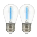 DUOPAK Żarówki niebieskie LED Neon O,3W 36V DC E27 do girlandy zewnętrznej Party NEON goldlux 322203 | 5901508322203 noxbox lampynox www.lampynox.pl