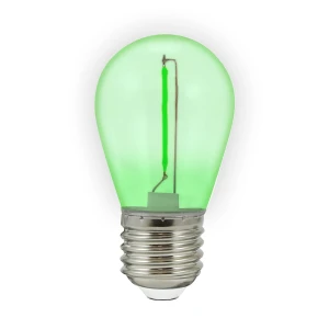 DUOPAK Żarówki zielone LED Neon O,3W 36V DC E27 do girlandy zewnętrznej Party NEON