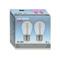 DUOPAK Żarówki różowe LED Neon O,3W 36V DC E27 do girlandy zewnętrznej Party NEON goldlux 322227 | 5901508322227 noxbox lampynox www.lampynox.pl