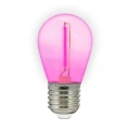 DUOPAK Żarówki różowe LED Neon O,3W 36V DC E27 do girlandy zewnętrznej Party NEON goldlux 322227 | 5901508322227 noxbox lampynox www.lampynox.pl
