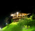 Naświetlacz solarny LED DUO czarny PIR 220lm 6000K goldlux 323071 | 5901508323071 noxbox lampynox www.lampynox.pl