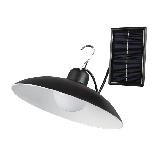 Zewnętrzna solarna lampa wisząca z pilotem Celina czarny z pilotem solarny LED 1,8W 6000K goldlux 323132 | 5901508323132 noxbox lampynox www.lampynox.pl