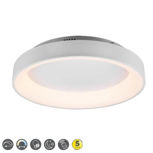 GIRONA LED Biały Mat Pilot 48W 2700-6000K ściemnialna  Lampa sufitowa 