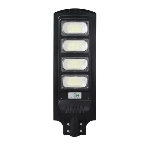 STREET-12 z czujnikiem PIR LED 15W 6000K, czarny Naświetlacz Solarny LED z pilotem