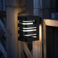 Kinkiet zewnętrzny solarny z czujnikiem zmierzchu Agide czarny solarny LED 5000K IP44 goldlux 323200 | 5901508323200 noxbox lampynox www.lampynox.pl