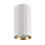 Nicea biały | złoty Ø 5,5cm. GU10 Downlight tuba natynkowa
