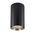 Downlight tuba natynkowa Nicea czarny | złoty Ø 5,5cm. GU10 goldlux 323408 | 5901508323408 noxbox lampynox www.lampynox.pl