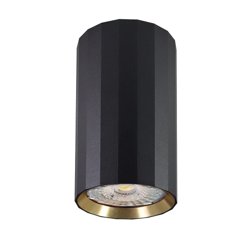Downlight tuba natynkowa Nicea czarny | złoty Ø 5,5cm. GU10 goldlux 323408 | 5901508323408 noxbox lampynox www.lampynox.pl