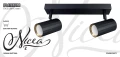 Spot podwójny Nicea czarny | złoty 2xGU10 goldlux 323422 | 5901508323422 noxbox lampynox www.lampynox.pl