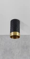 Downlight tuba natynkowa Arras czarny | złoty Ø 5,5cm. GU10 goldlux 323521 | 5901508323521 noxbox lampynox www.lampynox.pl