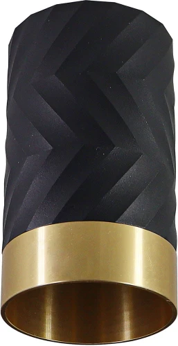 Downlight tuba natynkowa Arras czarny | złoty Ø 5,5cm. GU10 goldlux 323521 | 5901508323521 noxbox lampynox www.lampynox.pl