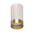 Downlight tuba natynkowa Arras biały | złoty Ø 5,5cm. GU10 goldlux 323583 | 5901508323583 noxbox lampynox www.lampynox.pl