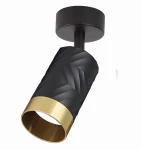 Arras 1 czarny | złoty Ø 5,5cm. GU10 Spot