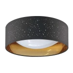 Tuluza czarno-złoty Ø 32cm. LED 18W 4000K Lampa sufitowa ( Dostępna 1 szt. od ręki. Wysyłka 24h)