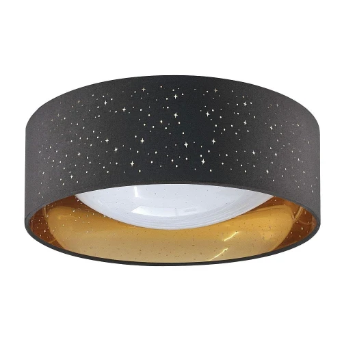 Lampa sufitowa Tuluza czarno-złoty Ø 32cm. LED 18W 4000K goldlux 323088 | 5901508323088 noxbox lampynox www.lampynox.pl