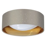 Tuluza taupe-złoty Ø 32cm. LED 18W 4000K Lampa sufitowa