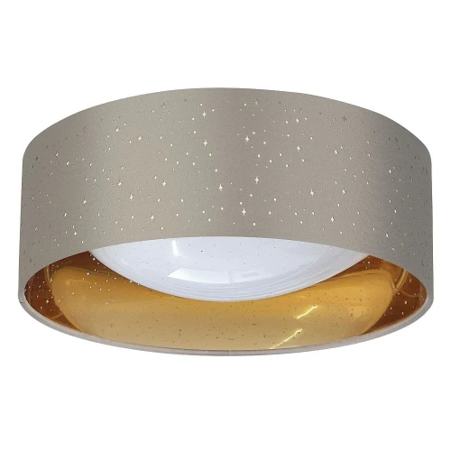 Lampa sufitowa Tuluza taupe-złoty Ø 32cm. LED 18W 4000K goldlux 323224 | 5901508323224 noxbox lampynox www.lampynox.pl