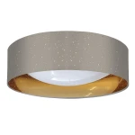 Tuluza taupe-złoty Ø 40cm. LED 24W 4000K Lampa sufitowa