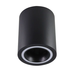 Falco czarny Ø 8cm. GU10 Downlight tuba natynkowa