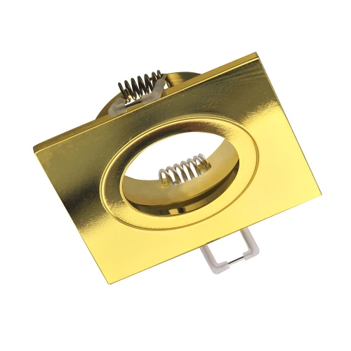 Oczko sufitowe Febe kwadratowa złota GU10 goldlux 323347 | 5901508323347 noxbox lampynox www.lampynox.pl