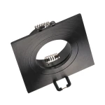 Febe kwadratowa czarna GU10 Oczko sufitowe