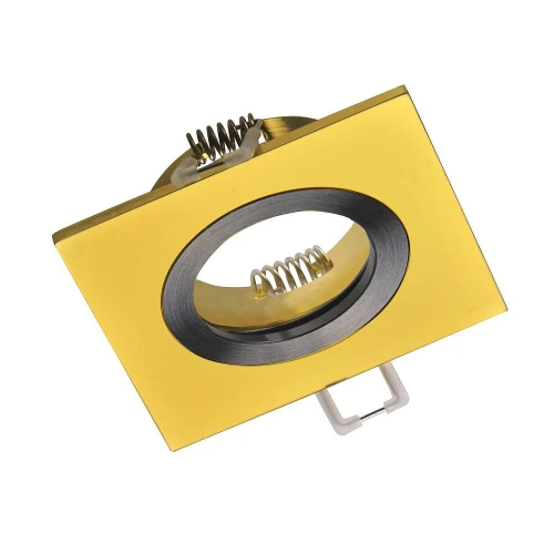 Oczko sufitowe Febe kwadratowa złoto-czarna GU10 goldlux 323378 | 5901508323378 noxbox lampynox www.lampynox.pl