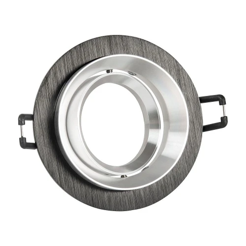 Oczko sufitowe uchylne Lika R czarno-srebrna Ø 9,2cm. GU10 goldlux 321985 | 5901508321985 noxbox lampynox www.lampynox.pl