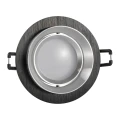 Oczko sufitowe uchylne Lika R czarno-srebrna Ø 9,2cm. GU10 goldlux 321985 | 5901508321985 noxbox lampynox www.lampynox.pl