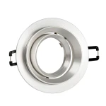 Lika R srebrna Ø 9,2cm. GU10 Oczko sufitowe uchylne