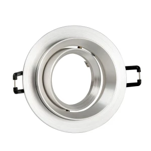 Lika R srebrna Ø 9,2cm. GU10 Oczko sufitowe uchylne