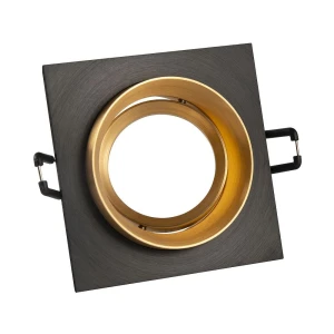 Lika Q czarno-złota GU10 Oczko sufitowe uchylne