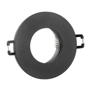 Neptun czarny Ø 8,5cm. GU10 IP44 Oczko sufitowe łazienkowe