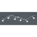 Spot LEVISTO Nikiel Mat 6 xE14 lampa sufitowa Trio 871010607 | 4017807281736 noxbox lampynox www.lampynox.pl